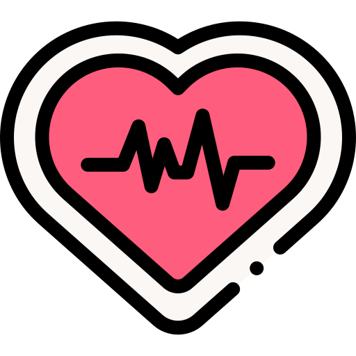 Частота сердцебиения Detailed Rounded Lineal color иконка