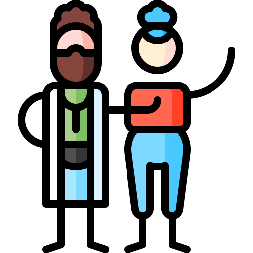 Health Puppet Characters Lineal Color icon