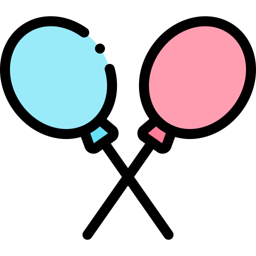Надувные шары Detailed Rounded Lineal color иконка
