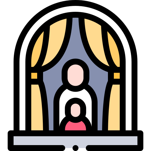fenster Detailed Rounded Lineal color icon