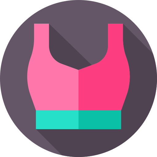 Sports bra Flat Circular Flat icon