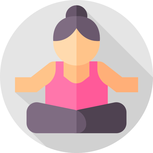 yoga Flat Circular Flat icoon