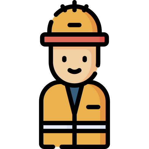 Construction worker Special Lineal color icon