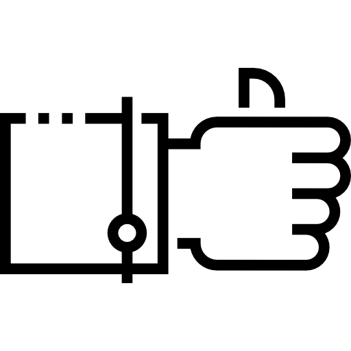 gest ręki Detailed Straight Lineal ikona