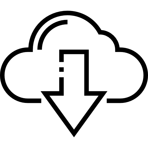 chmura obliczeniowa Detailed Straight Lineal ikona