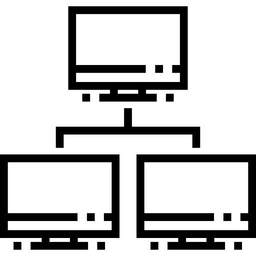Computer monitor Detailed Straight Lineal icon