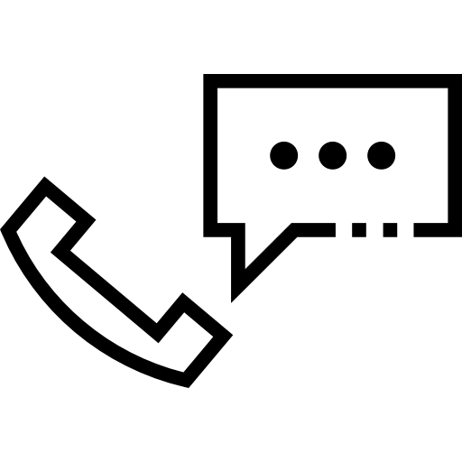 電話の受話器 Detailed Straight Lineal icon