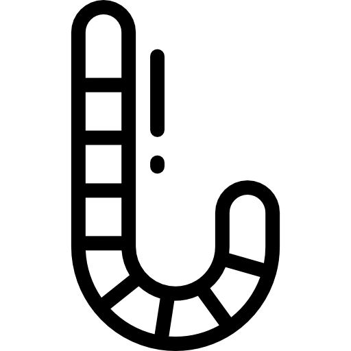 cukierkowa laska Detailed Rounded Lineal ikona