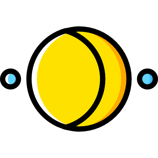 luna crescente Basic Miscellany Yellow icona