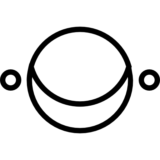 księżyc przybywający Basic Miscellany Lineal ikona