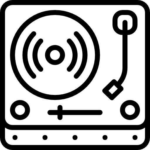 Turntable Basic Miscellany Lineal icon