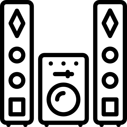 Sound system Basic Miscellany Lineal icon