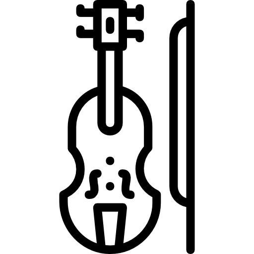 skrzypce Basic Miscellany Lineal ikona