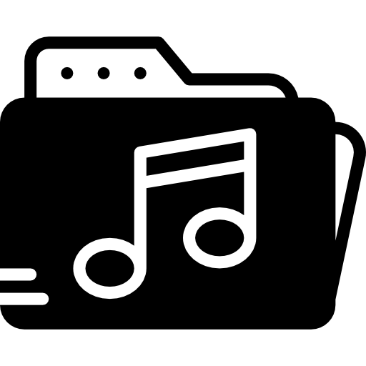 carpeta de música Basic Miscellany Fill icono