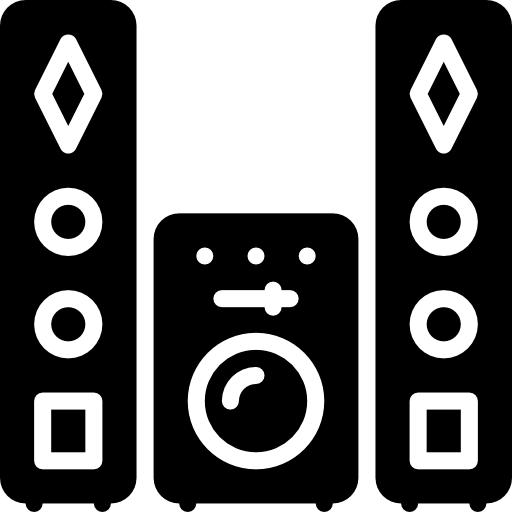 sistema de sonido Basic Miscellany Fill icono