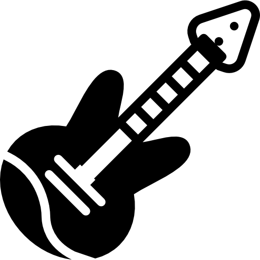Electric guitar Basic Miscellany Fill icon