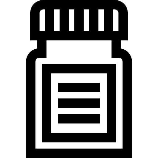 geneesmiddel Basic Straight Lineal icoon