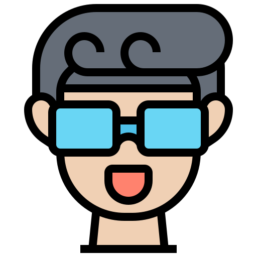 3d glasses Meticulous Lineal Color icon
