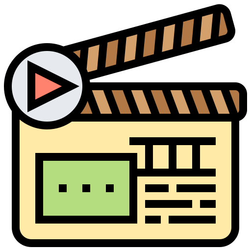 Clapperboard Meticulous Lineal Color icon