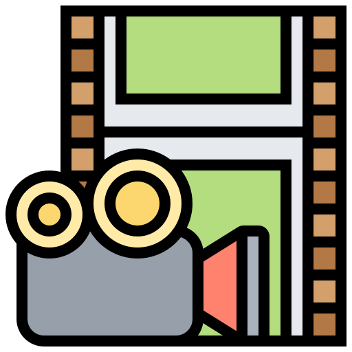 filmstreifen Meticulous Lineal Color icon
