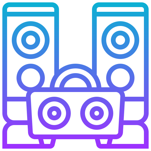 Home theater Meticulous Gradient icon