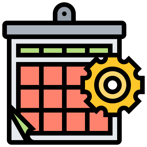 kalender Meticulous Lineal Color icon