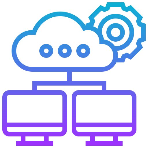 Cloud computing Meticulous Gradient icon