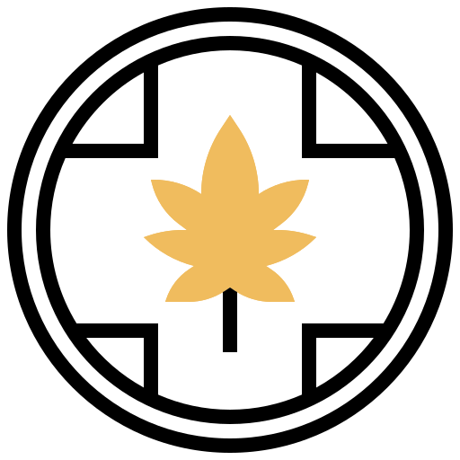 cannabis Meticulous Yellow shadow icon