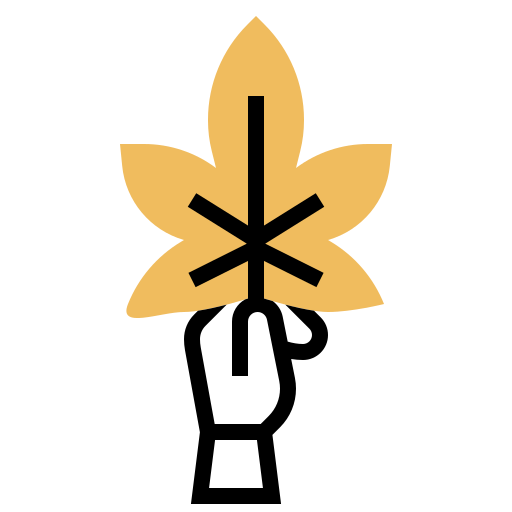 cannabis Meticulous Yellow shadow icon