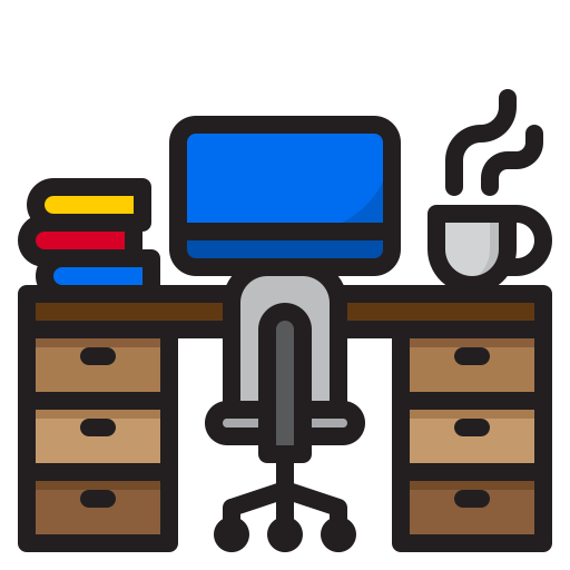desktop-computer srip Lineal Color icon
