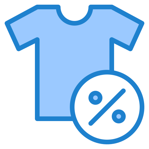 Discount srip Blue icon