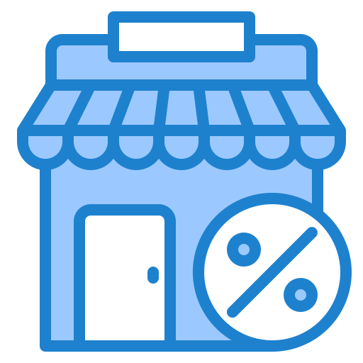 Shop srip Blue icon