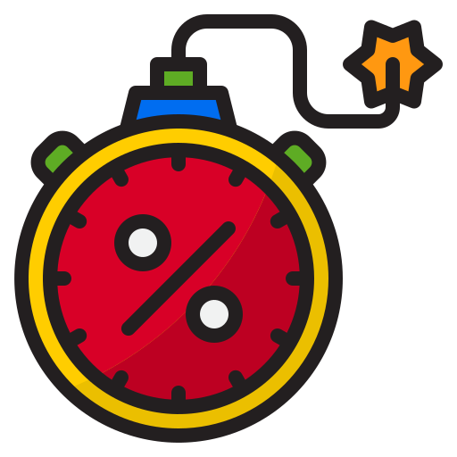 Clock srip Lineal Color icon