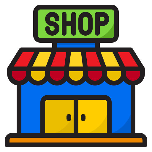 Shop srip Lineal Color icon