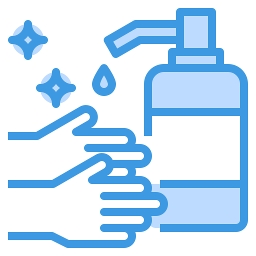 lavaggio delle mani itim2101 Blue icona