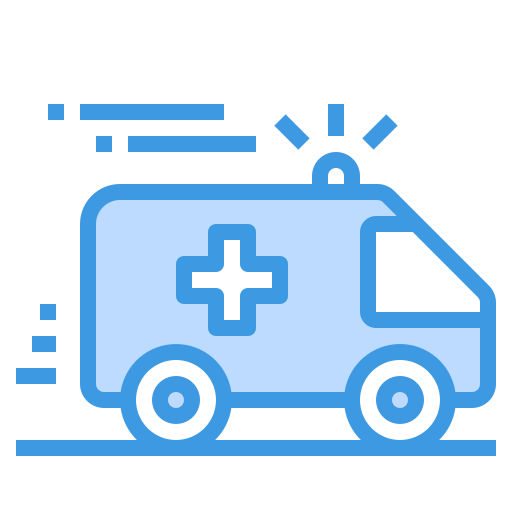 Ambulance itim2101 Blue icon