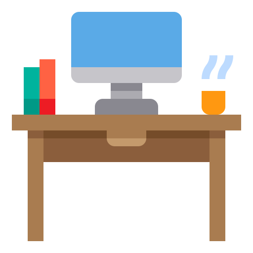 Office desk itim2101 Flat icon