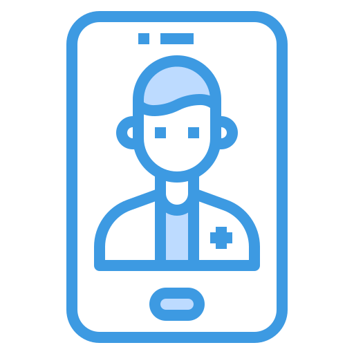 의료 지원 itim2101 Blue icon