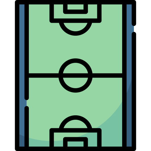 Football field Special Lineal color icon