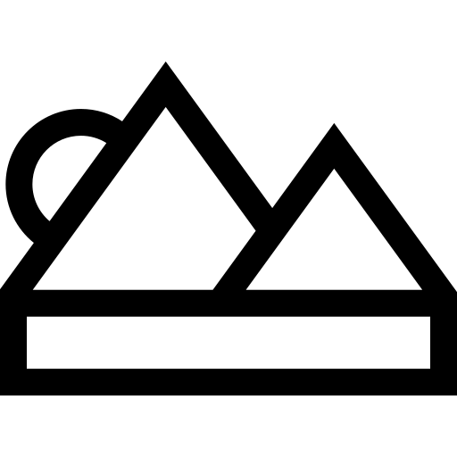 pyramide Basic Straight Lineal Icône