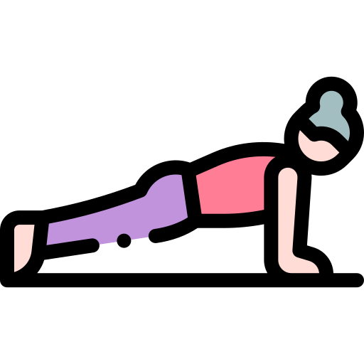 Pilates Detailed Rounded Lineal color icon