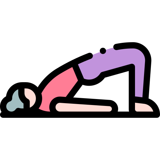 pilates Detailed Rounded Lineal color icon