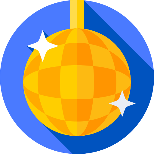 Зеркальный шар Flat Circular Flat иконка