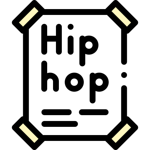 Хип-хоп Detailed Rounded Lineal color иконка