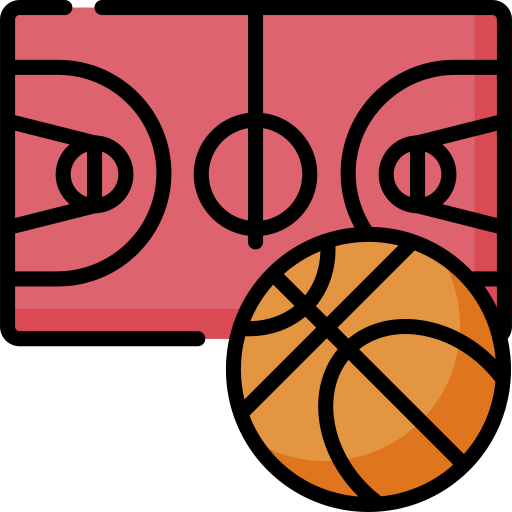 terrain de basketball Special Lineal color Icône