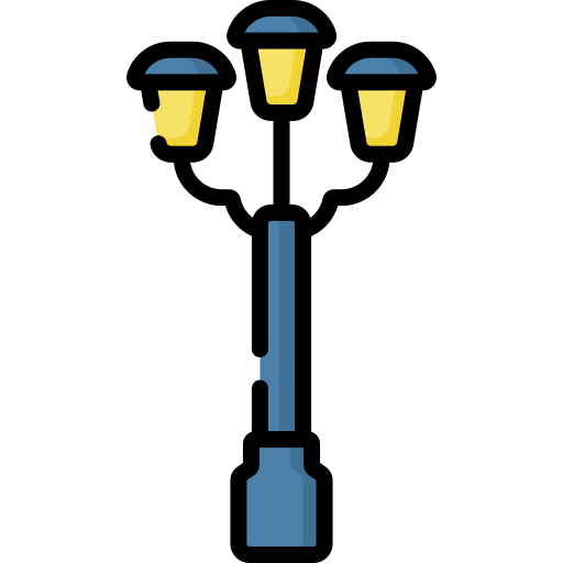 lámparas de la calle Special Lineal color icono