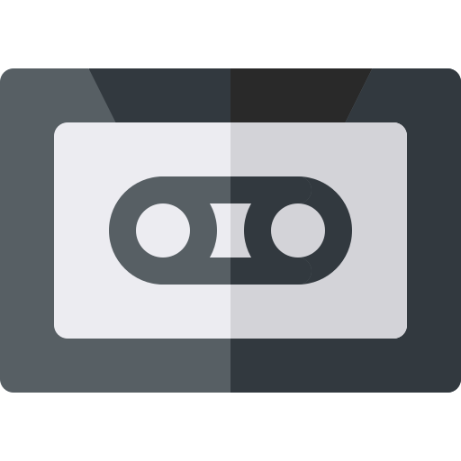Cassette Basic Rounded Flat icon