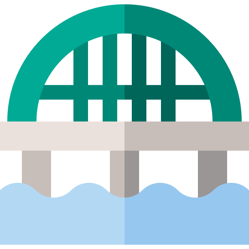 Bridge Basic Straight Flat icon