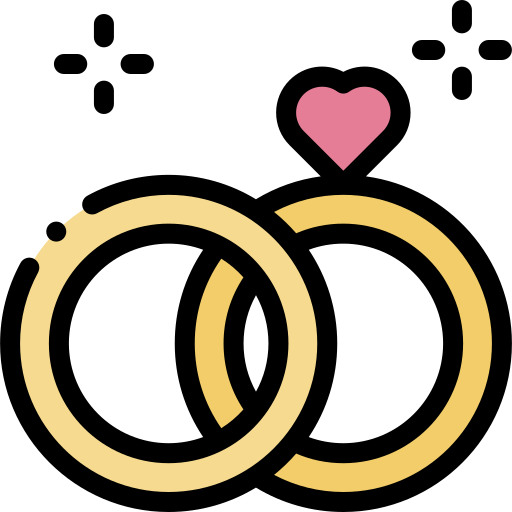 ダイアモンドの指輪 Detailed Rounded Lineal color icon