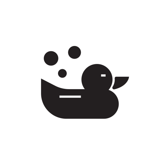 pato de goma Generic Glyph icono